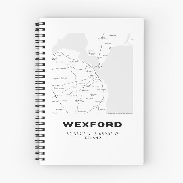 Item preview, Wexford Map Print | Ireland Minimalist City Design designed and sold by RM-Journey.