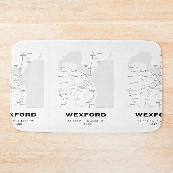 Item preview, Wexford Map Print | Ireland Minimalist City Design designed and sold by RM-Journey.