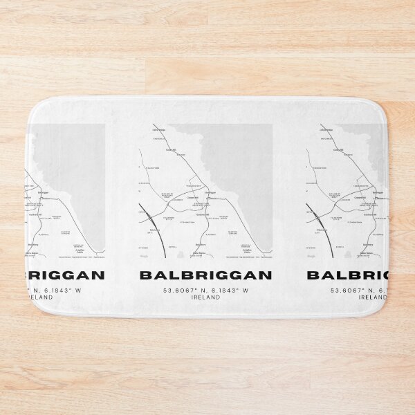 Item preview, Balbriggan Map Art | Ireland Minimalist Travel Poster designed and sold by RM-Journey.