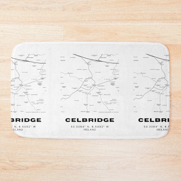 Item preview, Celbridge Map Print | Minimalist Ireland City Design designed and sold by RM-Journey.