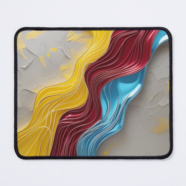 Item preview, Flowing Red Yellow Blue Abstract designed and sold by Harmonic_Layers.