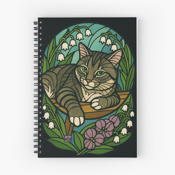 Item preview, Tabby Kitty Vitreaux designed and sold by Elvenwings.
