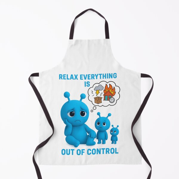 Item preview, Relax Everything Is Out of Control | Anxiety Art designed and sold by MentalHealthMer.