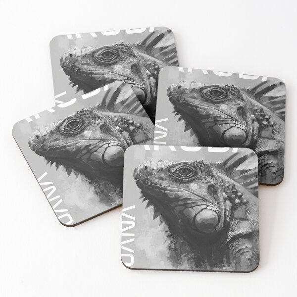 Item preview, Aruba Iguana Portrait | Classic Black and White designed and sold by 297Dezigns.