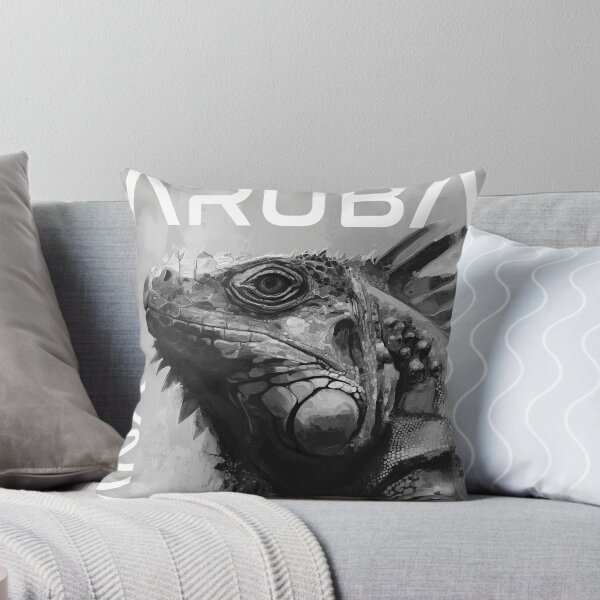 Item preview, Aruba Iguana Portrait | Classic Black and White designed and sold by 297Dezigns.