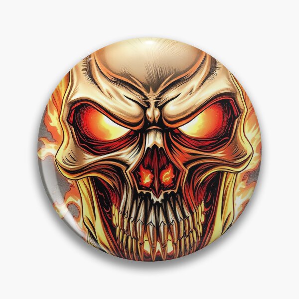 Item preview, Flaming Skull designed and sold by csdesign73.