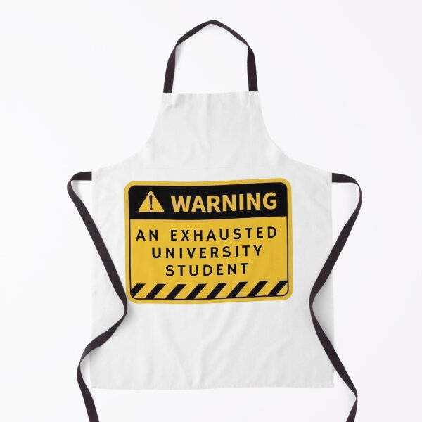 Item preview, Exhausted University Student Yellow Notebook Design | Academic Stress Humor | College Life Typography Art designed and sold by TialCorner.