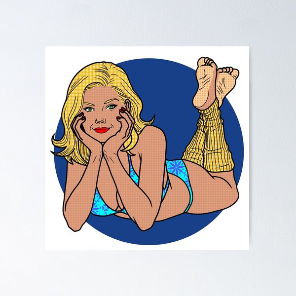Item preview, Blue Bikini Pinup designed and sold by SolefulStickers.