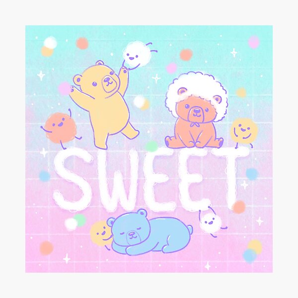 Item preview, Sweet Bears with Fluffy Monsters designed and sold by Kyut-Yum.