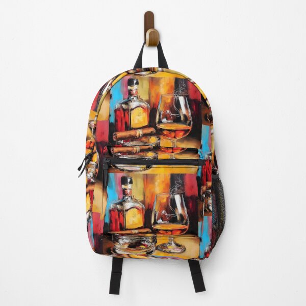 Item preview, Whiskey and Cigar Indulgence - A Luxurious Abstract Celebration of Sophistication Warmth and Flavor designed and sold by OlfactoART Studio.