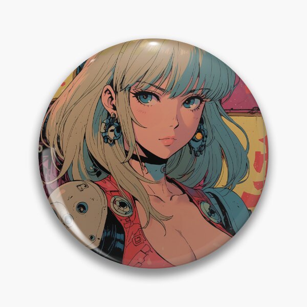 Item preview, blonde cyberpunk girl designed and sold by BOZGO.