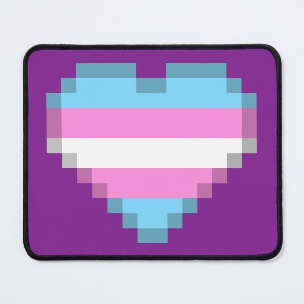 Item preview, Trans Pride Pixel Art Heart designed and sold by RexWolf05.