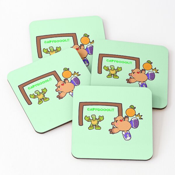 Item preview, capybara soccer designed and sold by fantasmahappy.