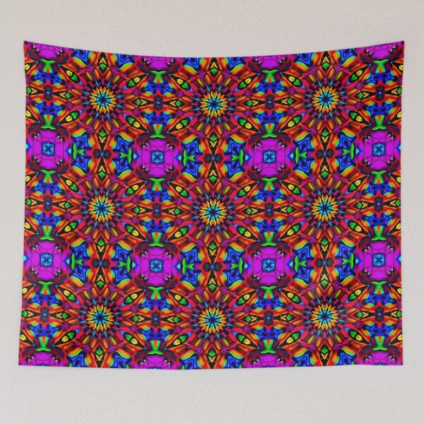 Item preview, Trippy Hippie Kaleidoscope Mandala designed and sold by HLPsychDesigns.