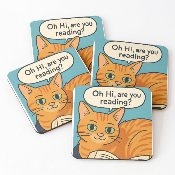 Item preview, Oh Hi, Are You Reading? designed and sold by BooksMyCatsStol.