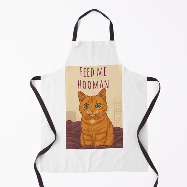 Item preview, Feed Me Hooman designed and sold by BooksMyCatsStol.
