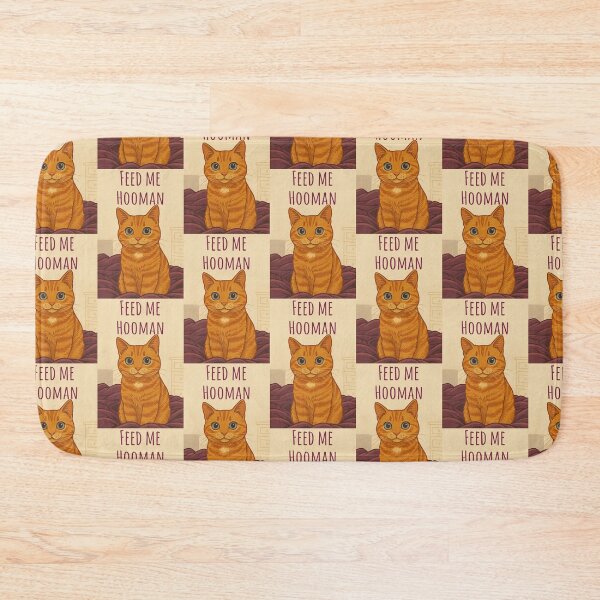 Item preview, Feed Me Hooman designed and sold by BooksMyCatsStol.
