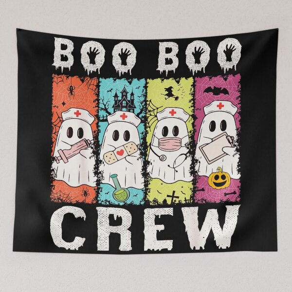 Item preview, Boo Boo Crew Nurse Halloween Ghosts designed and sold by akramYnsHey.