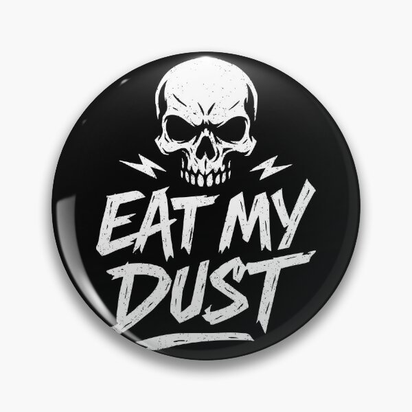Item preview, Eat My Dust - Skull - Racing - Dirt Track Racing - Lawn Mower Racing designed and sold by RaceDayRags.