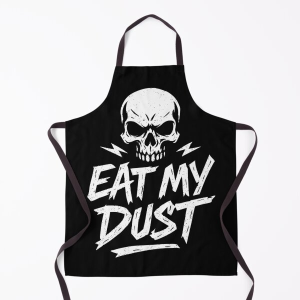 Item preview, Eat My Dust - Skull - Racing - Dirt Track Racing - Lawn Mower Racing designed and sold by RaceDayRags.