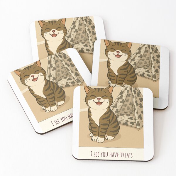 Item preview, I See You Have Treats Cartoon designed and sold by BooksMyCatsStol.