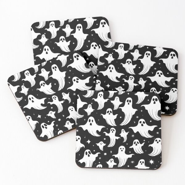 Item preview, Black and white ghost pattern  designed and sold by Madison Creates.