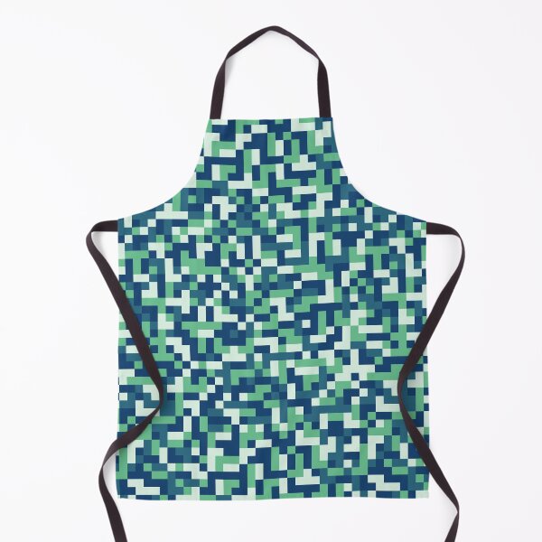 Item preview, Green Abstract pixel illustration seamless pattern designed and sold by Sunakokookkook.