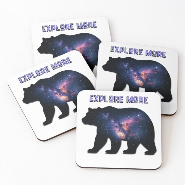 Item preview, Explore More Celestial Bear Silhouette with Galaxy and Stars designed and sold by NSB-Design.