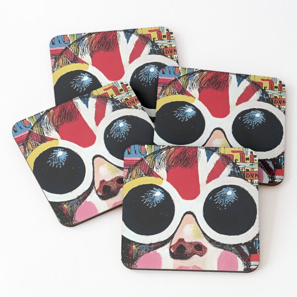 Item preview, Brit Pop Vibes - A Vibrant Stylized Portrait with Iconic British Flair and Cultural Collage designed and sold by OlfactoART Studio.