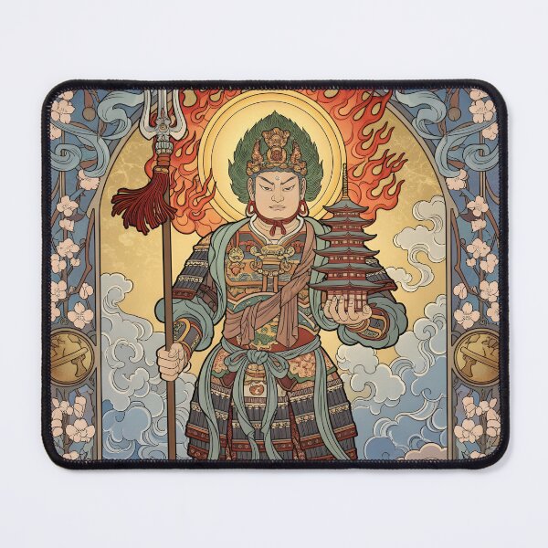 Item preview, Art Nouveau Fudō Myō-ō – Guardian of Flame and Wisdom designed and sold by Atelier Jin.