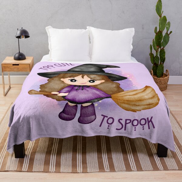 Item preview, Whimsical Purple Witch | Too Cute to Spook designed and sold by UBU-space.