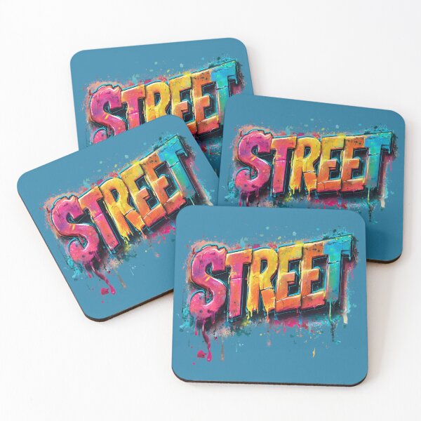 Item preview, STREET – Neon Graffiti Bubble Lettering Urban Streetwear Design designed and sold by Meiersbeste.