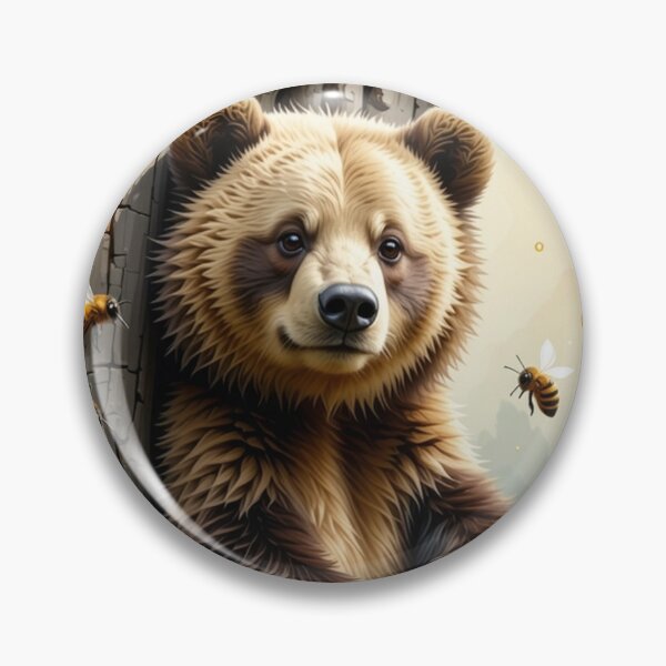 Item preview, Cute Bear eating Honey from a Honey Comb designed and sold by FlosArtPrintShop.