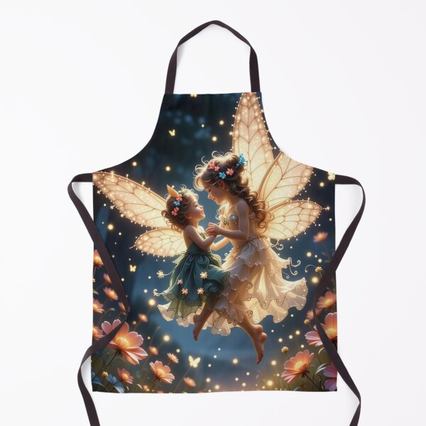 Item preview, Two Fairies dancing in the Sky designed and sold by FlosArtPrintShop.