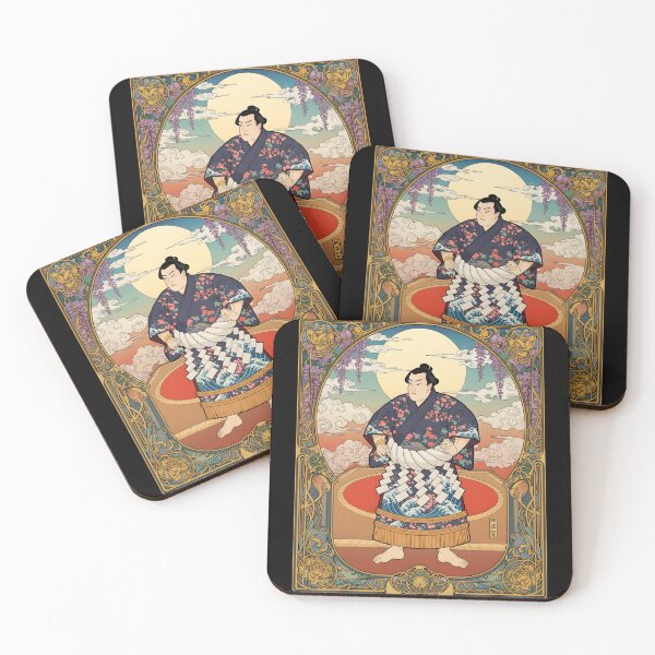 Item preview, Art Nouveau Legendary Yokozuna – Spirit of Sumo Strength designed and sold by Atelier Jin.