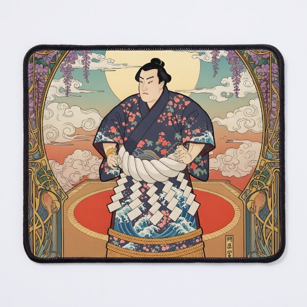 Item preview, Art Nouveau Legendary Yokozuna – Spirit of Sumo Strength designed and sold by Atelier Jin.