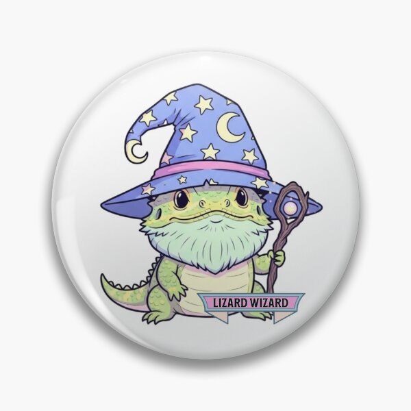 Item preview, Lizard Wizard – Magical Bearded Dragon Fantasy Design designed and sold by Wander-made Wonders .