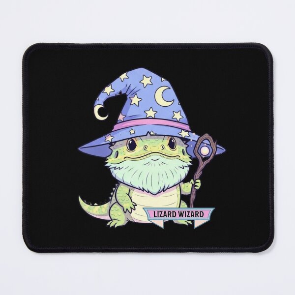 Item preview, Lizard Wizard – Magical Bearded Dragon Fantasy Design designed and sold by Wander-made Wonders .