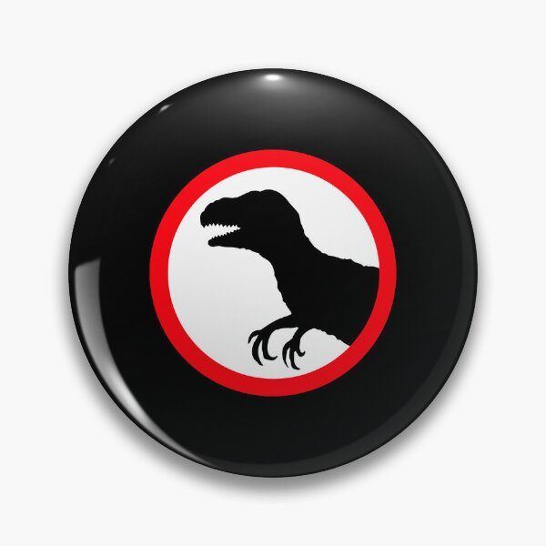 Artikelvorschau, Schild Velociraptor T-Rex Tyrannosaurus Dinosaurier Dino Raptor Warnung entworfen und verkauft von shirt-o-mat.
