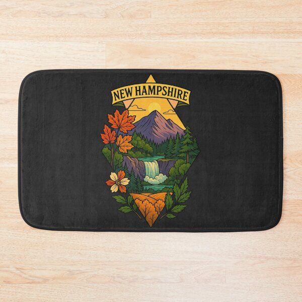 Item preview, New Hampshire artistic design mountain landscape designed and sold by Ahau Designs.