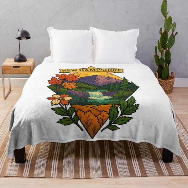 Item preview, New Hampshire artistic design mountain landscape designed and sold by Ahau Designs.