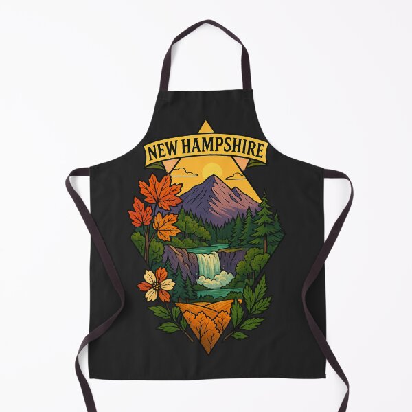 Item preview, New Hampshire artistic design mountain landscape designed and sold by Ahau Designs.