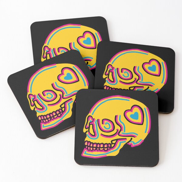 Item preview, Pansexual Groovy Heart Skull designed and sold by DeedziDesigns.