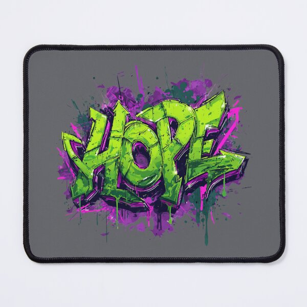 Item preview, HOPE – Graffiti Street Art Tag Neon Green & Purple, Dripping Style designed and sold by Meiersbeste.