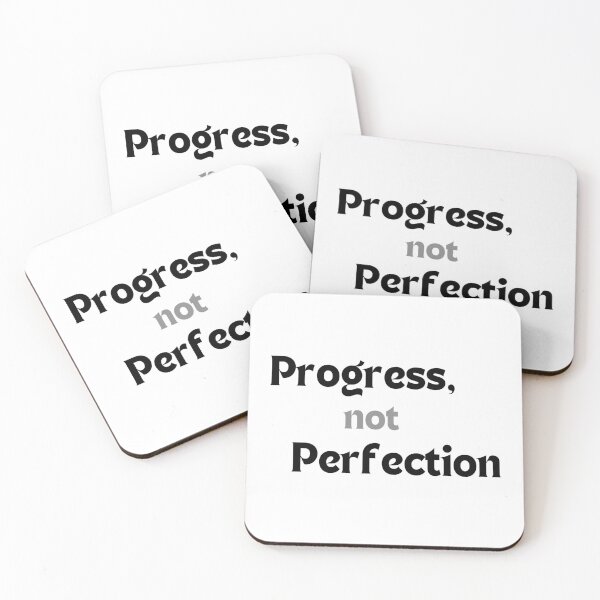 Item preview, Progress, Not Perfection — Motivational Quote for Creators & Dreamers designed and sold by MakeMyDaze.