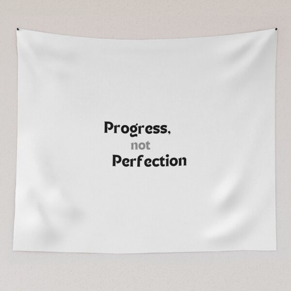 Item preview, Progress, Not Perfection — Motivational Quote for Creators & Dreamers designed and sold by MakeMyDaze.