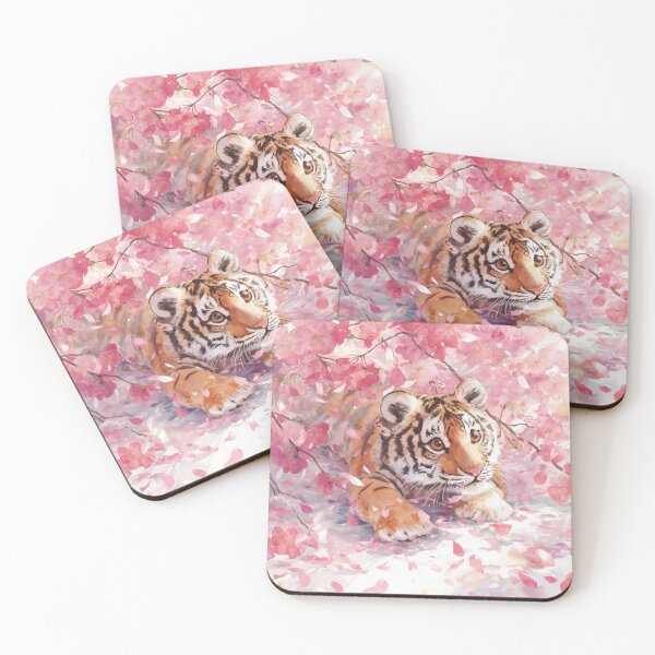 Aperçu de l'œuvre Petit tigre sous les cerisiers en fleurs créée et vendue par YUJUICHI.