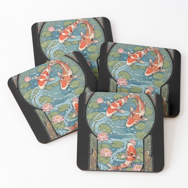 Item preview, Art Nouveau Koi Fish – Graceful Flow of Elegance designed and sold by Atelier Jin.