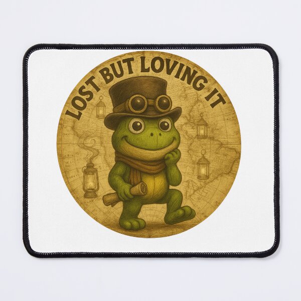 Item preview, Lost and loving it adventure frog designed and sold by TheFrogPunk.