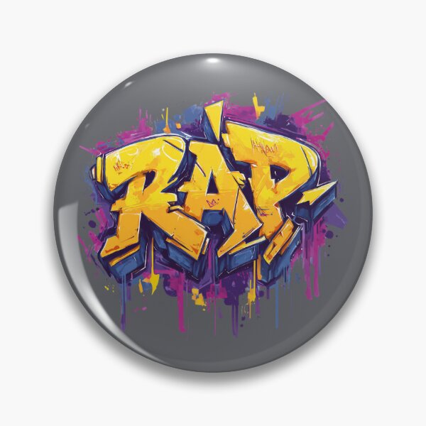 Item preview, RAP – Wildstyle Graffiti Neon Splash & Drips designed and sold by Meiersbeste.